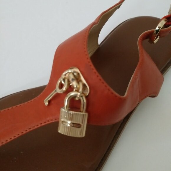 Michael Kors Brown T-Strap Sandals Size 9.5 M - Picture 7 of 13